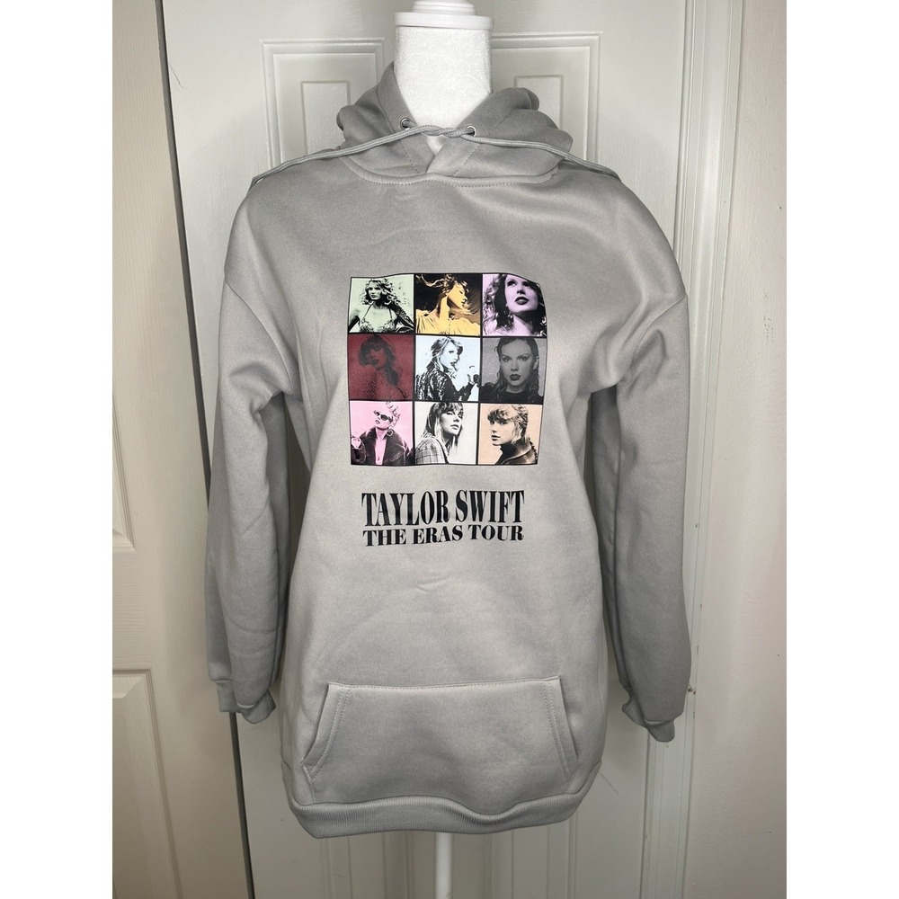Taylor Swift The Eras Tour Exclusive Cream Fleece Sweatshirt Hoodie Size S